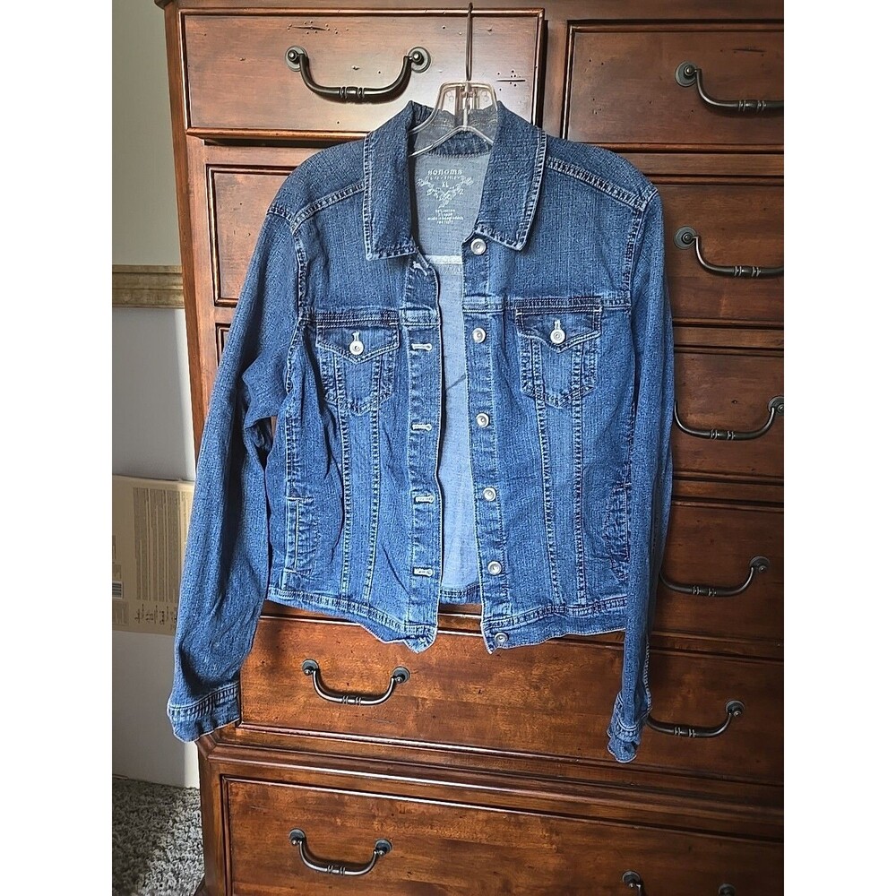 Sonoma Medium Wash Mid-weight Stretch Denim Jean Jacket XL